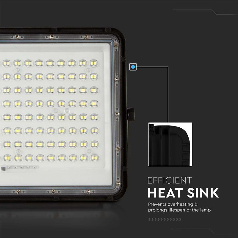 Reflector LED cu încărcare solară 20W 1800 lm, IP65, V-Tac