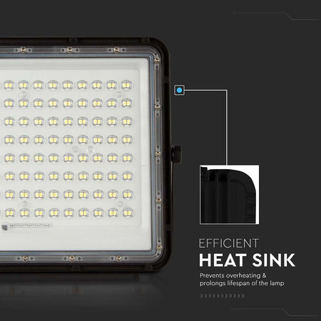 Reflector LED cu încărcare solară 20W 1800 lm, IP65, V-Tac