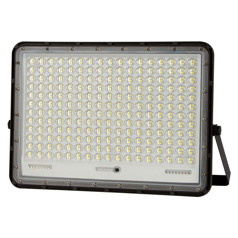 Reflector cu încărcare solară 30 W, 6400K, aluminiu negru, IP65, V-Tac SKU-7829