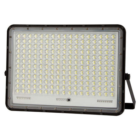 Reflector cu încărcare solară 30 W, 6400K, aluminiu negru, IP65, V-Tac SKU-7829