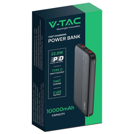 Power Bank 10000mah Fast Charge - Negru