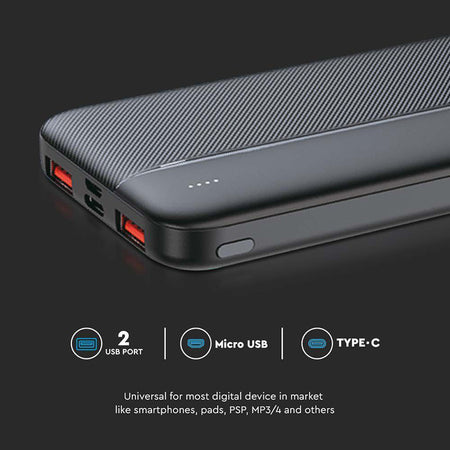 Power Bank 10000mah Fast Charge - Negru
