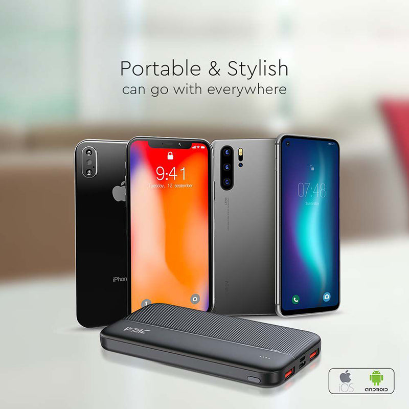 Power Bank 10000mah Fast Charge - Negru