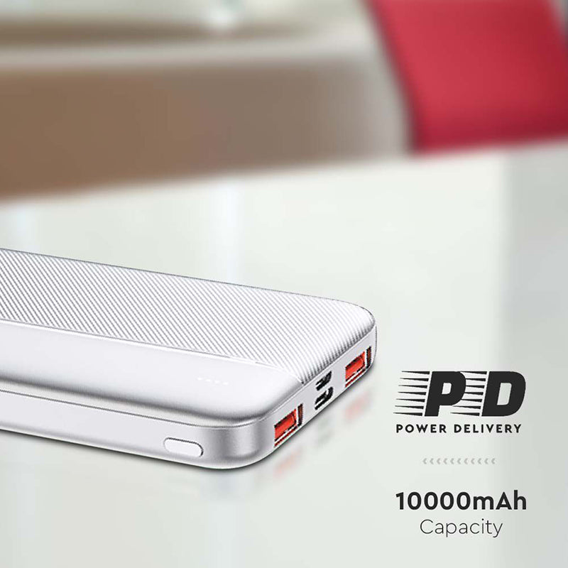Power Bank 10000mah Fast Charge - Alb