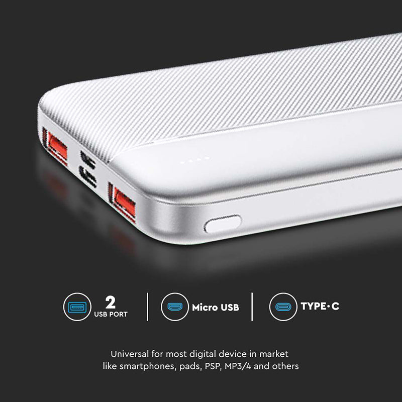 Power Bank 10000mah Fast Charge - Alb