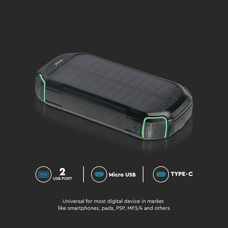 Power Bank 30000mah Cu Incarcare Solara