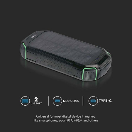 Power Bank 30000mah Cu Incarcare Solara