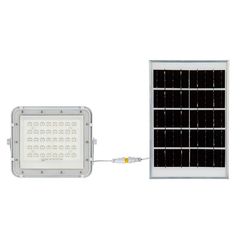 Reflector cu încărcare solară 6W, 400 lm, 6400K, IP65, aluminiu, alb V-Tac SKU-7839