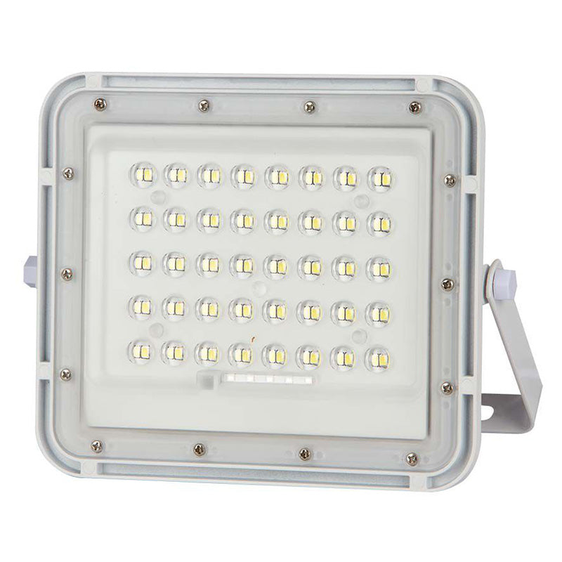 Reflector cu încărcare solară 6W, 400 lm, 6400K, IP65, aluminiu, alb V-Tac SKU-7839