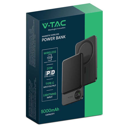 Power Bank Ultra Slim 5000mah Wireless Fast Charging 7850