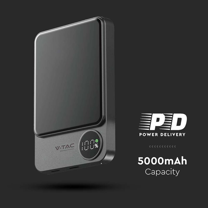Power Bank Ultra Slim 5000mah Wireless Fast Charging 7850