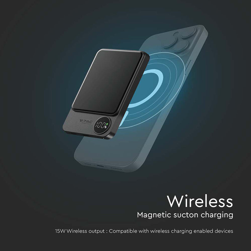 Power Bank Ultra Slim 5000mah Wireless Fast Charging 7850