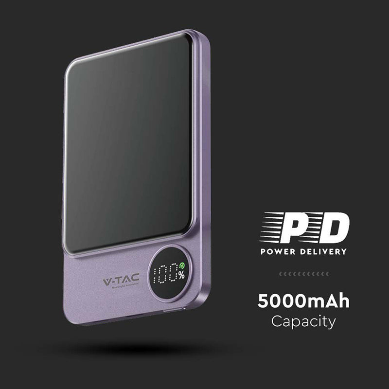 Power Bank Ultra Slim 5000mah Wireless Fast Charging