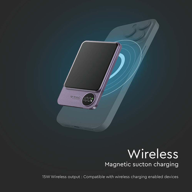 Power Bank Ultra Slim 5000mah Wireless Fast Charging