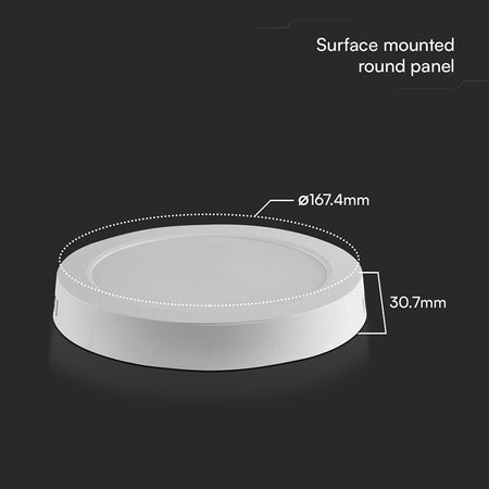 Panou LED 12W, aplicabil, 6500K, alb rece, V-Tac SKU-78751
