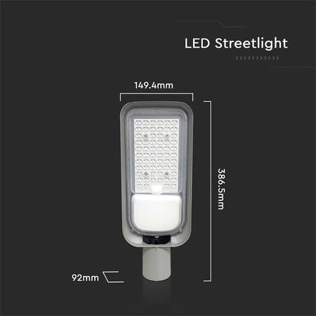Corp iluminat stradal LED 50W IP65, gri, aluminiu, V-Tac