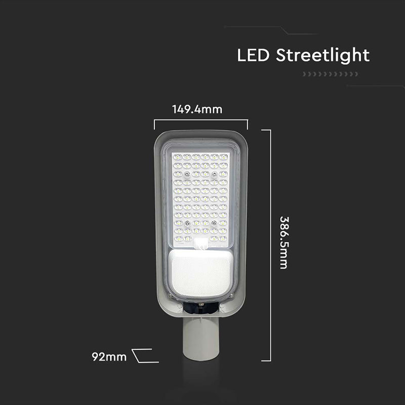 Corp iluminat stradal LED 50W IP65, gri, aluminiu, V-Tac