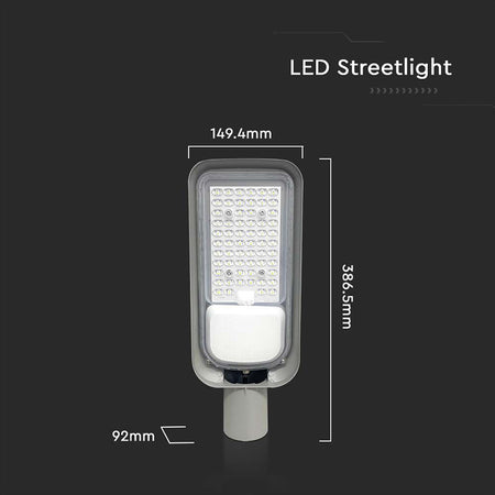 Corp iluminat stradal LED 50W IP65, gri, aluminiu, V-Tac