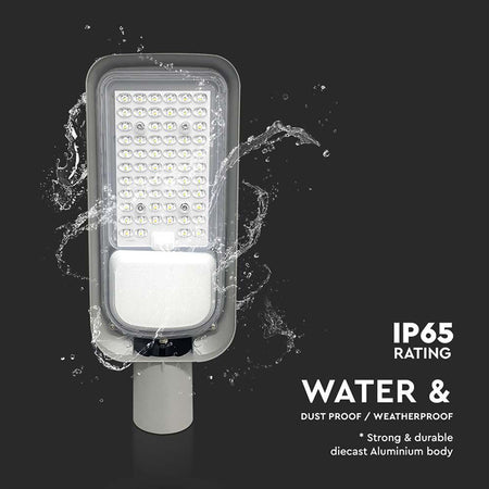 Corp iluminat stradal LED 50W IP65, gri, aluminiu, V-Tac