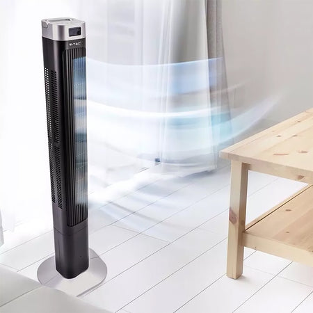 Ventilator 55w Model Turn 46" 120cm Cu Display Si Telecomanda