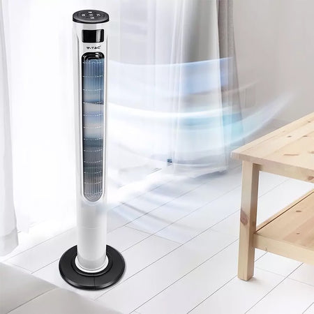 Ventilator 55w Model Turn 46" 120cm Cu Display Si Telecomanda