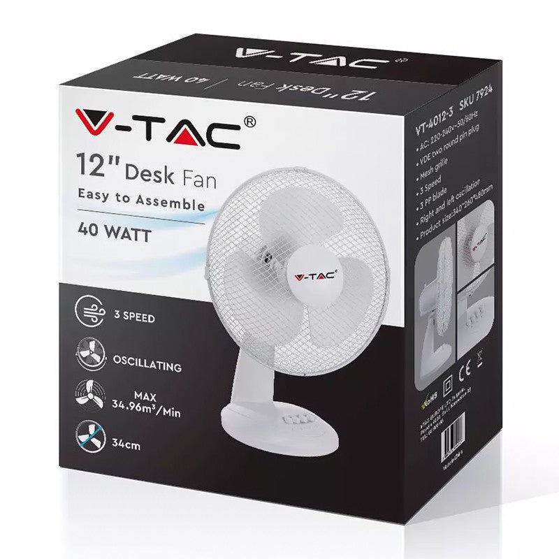 Ventilator Birou Palete 12" 40w