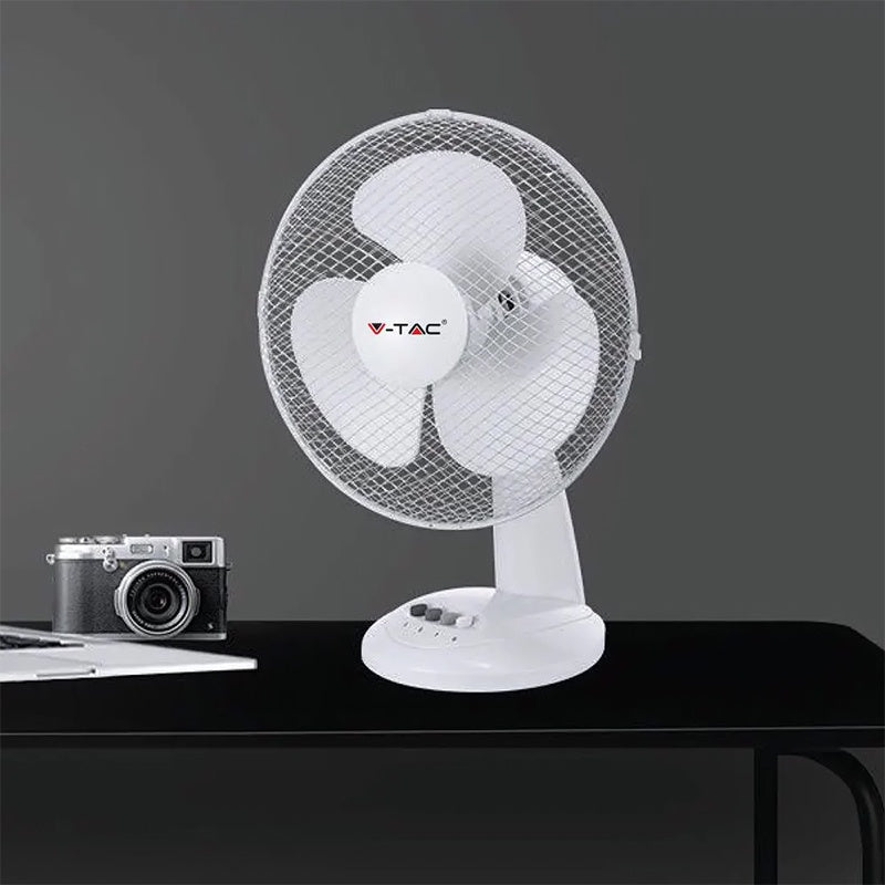 Ventilator birou 16 inch, 40 W, oscilație, 3 viteze V-Tac SKU-7925