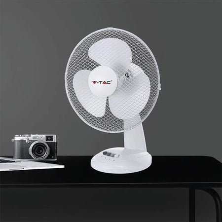 Ventilator birou 16 inch, 40 W, oscilație, 3 viteze V-Tac SKU-7925