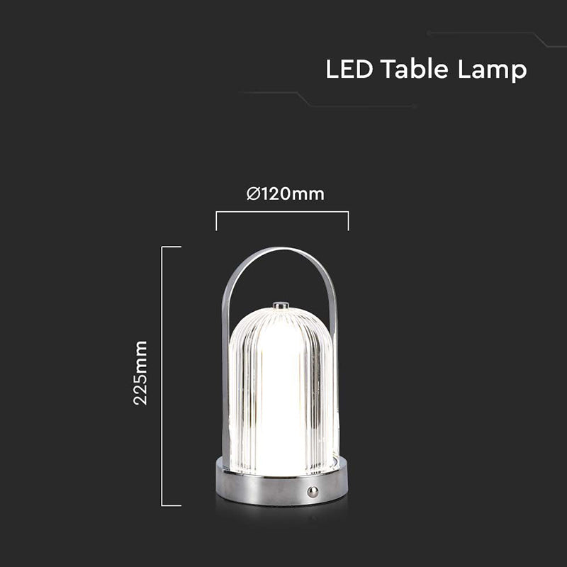 Lampa Birou 3in1 Cu Acumulator 1800mah - Crome