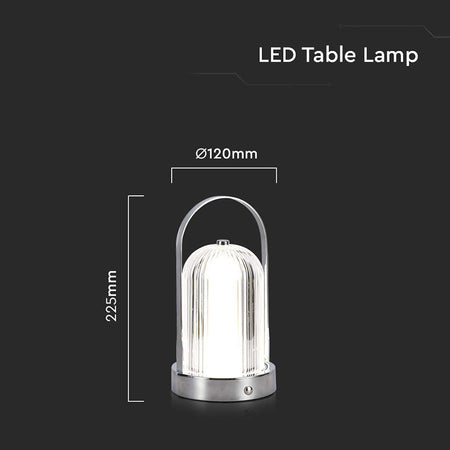 Lampa Birou 3in1 Cu Acumulator 1800mah - Crome