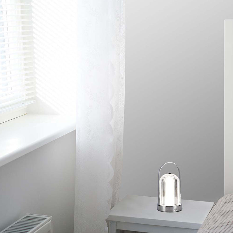 Lampa Birou 3in1 Cu Acumulator 1800mah - Crome