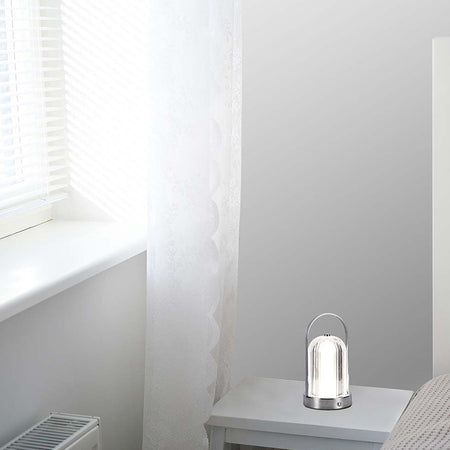Lampa Birou 3in1 Cu Acumulator 1800mah - Crome