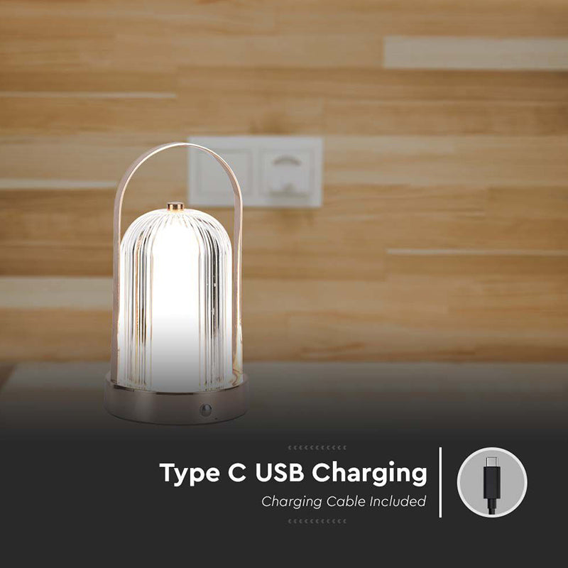 Lampă birou LED 3in1 reîncărcabilă cu baterie 1800 mAh, V-Tac