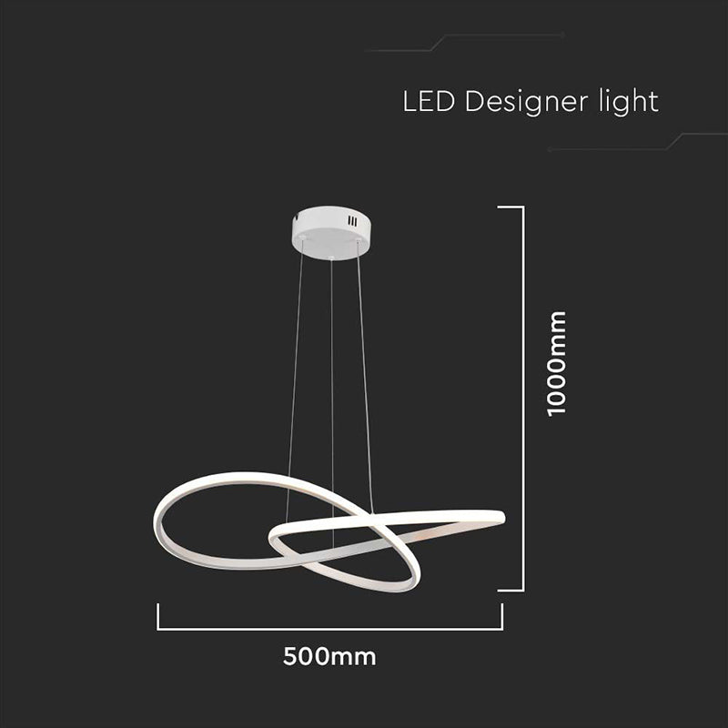 Candelabru LED alb de 20W cu lumină albă caldă de 3000K V-Tac SKU-8013