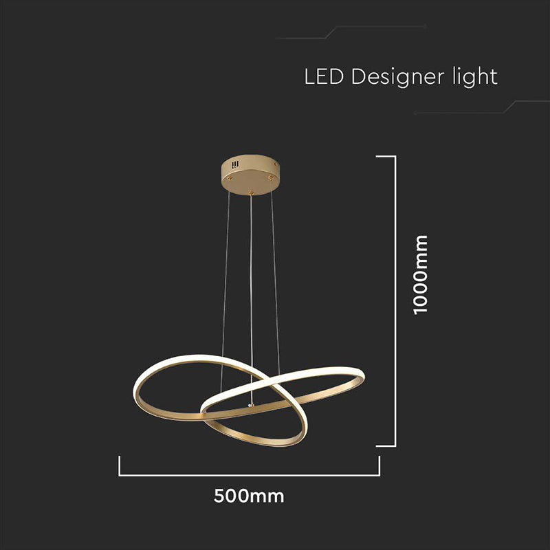 Candelabru LED auriu de 20 W cu lumină alb cald 3000 K V-Tac SKU-8014