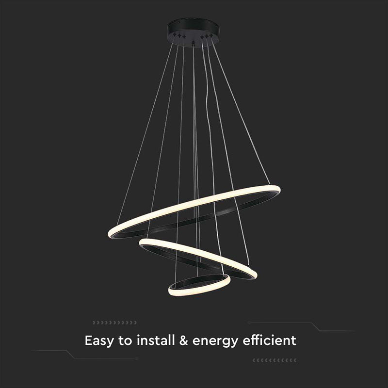Candelabru LED negru de 32 W cu lumină alb cald 3000K V-Tac SKU-8017