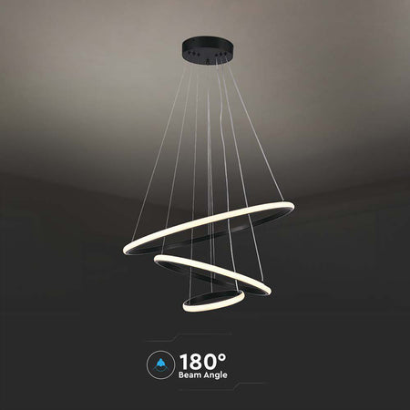 Candelabru LED negru de 32 W cu lumină alb cald 3000K V-Tac SKU-8017