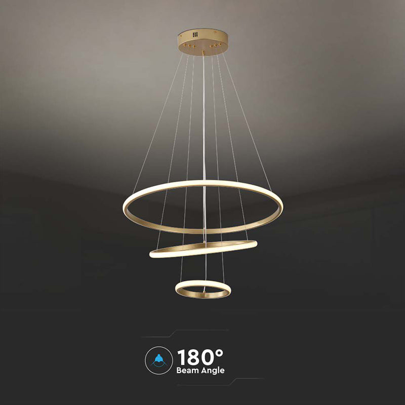 Candelabru LED 32W cu lumină alb caldă 3000K și corp auriu V-Tac SKU-8019