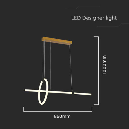 Candelabru LED 16W cu lumină alb cald 3000K și corp negru V-Tac SKU-8022
