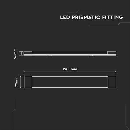 Corp Iluminat Led 40w 120cm 6500k Alb Rece