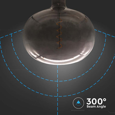 Bec LED cu filament 4 W E27 din sticlă neagră V-Tac SKU-8057