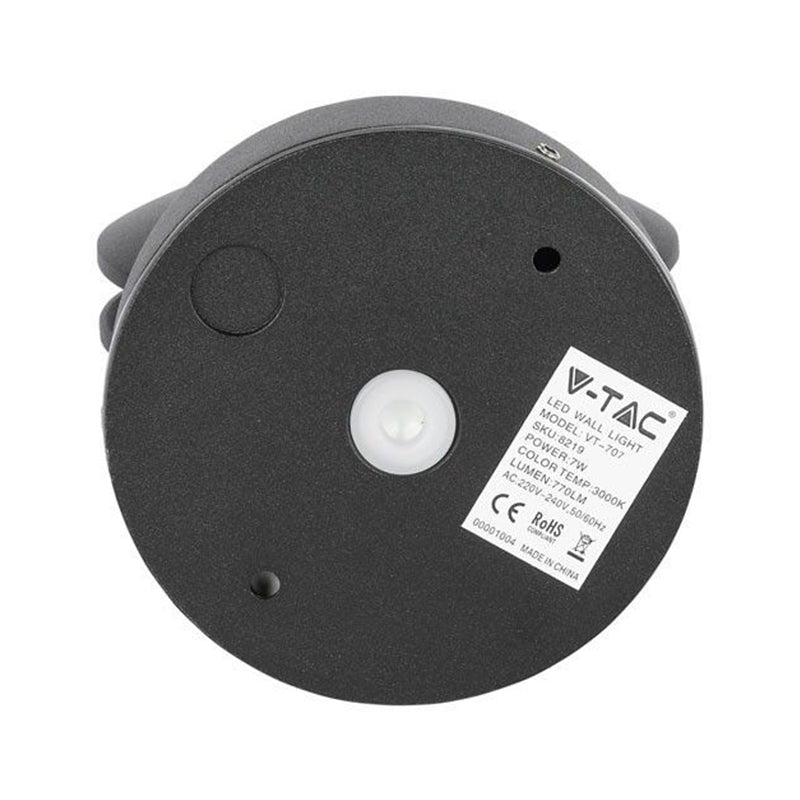 Corp iluminat LED 7 W IP65 3000 K, negru, V-Tac SKU-8219