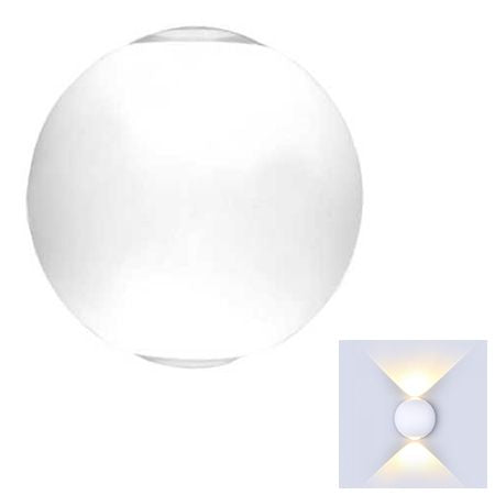 Lampă LED de perete de 6 W cu lumină alb neutru 4000 K și protecție IP65 V-Tac SKU-8302