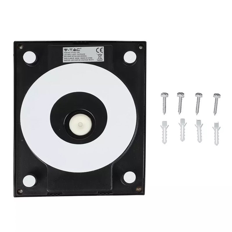 Lampă LED 12 W 3000K alb cald, IP65, negru V-Tac SKU-8340