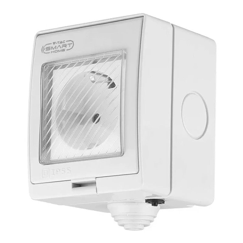 Priză smart cu Wi-Fi și protecție IP55 de max. 2200 W V-Tac SKU-8414