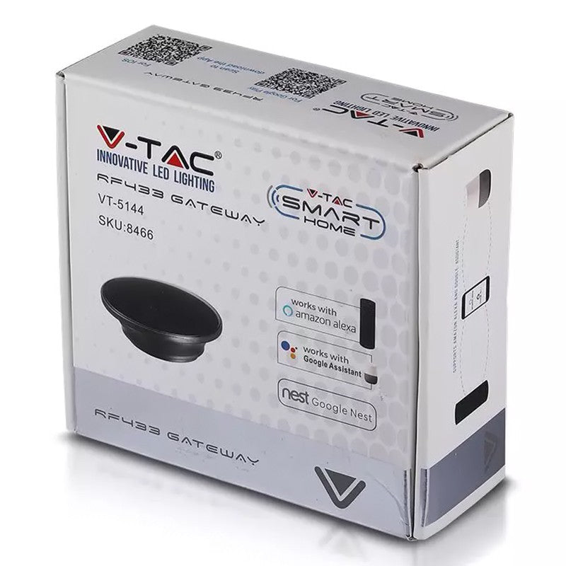 Convertor radiofrecvență în smart (Wi-Fi), 10A, compatibil RF Gateway V-Tac SKU-8466