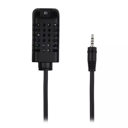 Senzor de temperatură și umiditate, negru, IP20, ABS, V-Tac SKU-8468