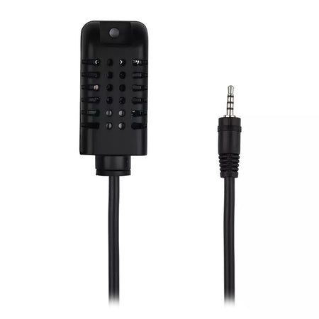 Senzor de temperatură și umiditate, negru, IP20, ABS, V-Tac SKU-8468