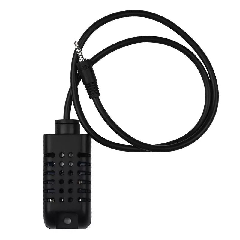 Senzor de temperatură și umiditate, negru, IP20, ABS, V-Tac SKU-8468