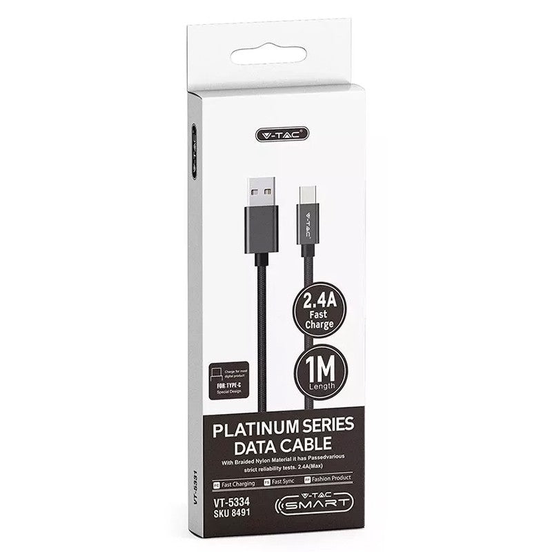 Cablu Tip C 1m Platinum Editon - Negru